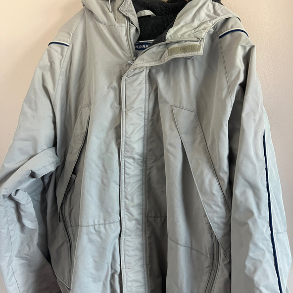 Old Navy | Gray Hooded Windbreaker Jacket - Picture 3 of 9